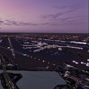 Miami Airport at sunset