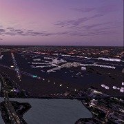 Miami Airport at sunset