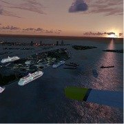 Port Of Miami at sunrse
